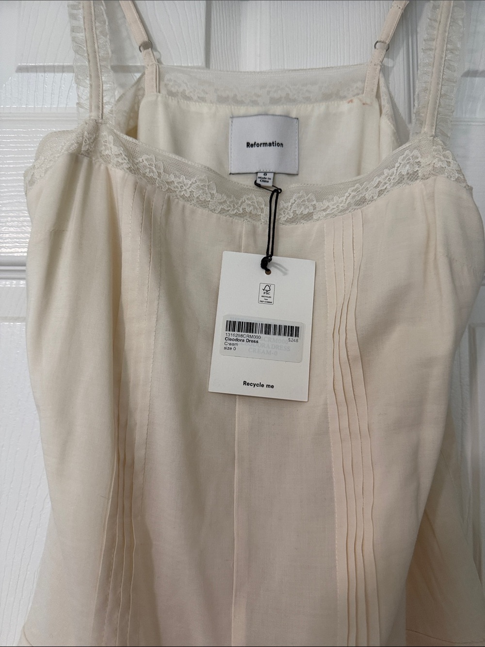 Reformation Cleodora Dress Size 0 - Picture 3 of 3